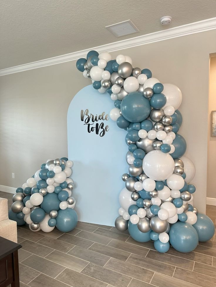 White welcome baby balloon decoration in Sialkot – Events In Sialkot